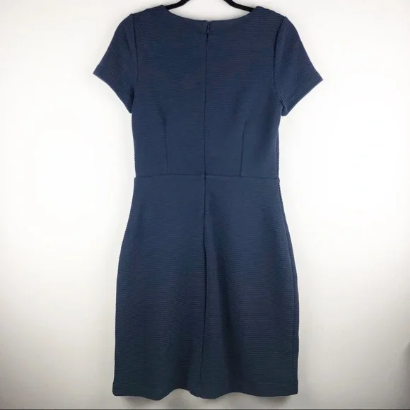 Boden Cordelia Ottoman Navy Ribbed Dress - Size 6 - Picture 2 of 8